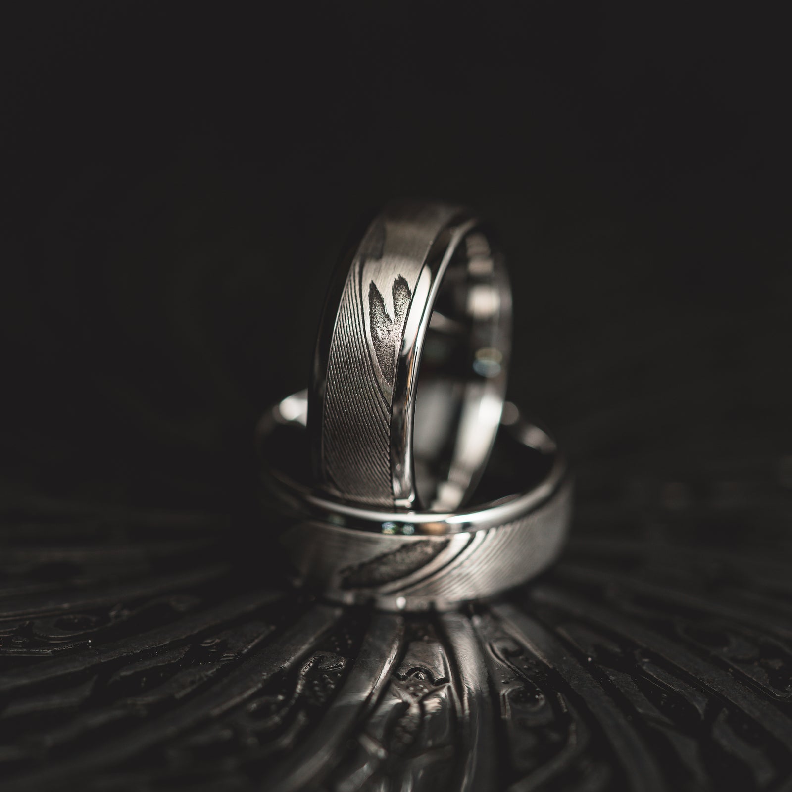 "Poseidon"  Steel/Tungsten Ring