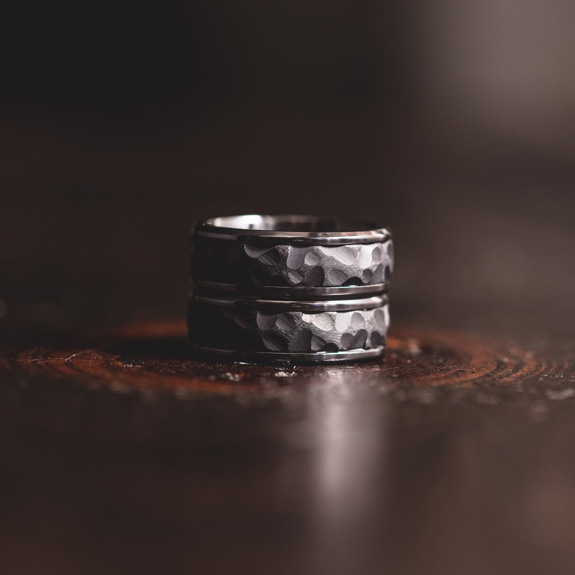 "Hades" Black Zirconium x Black Tungsten- 8mm