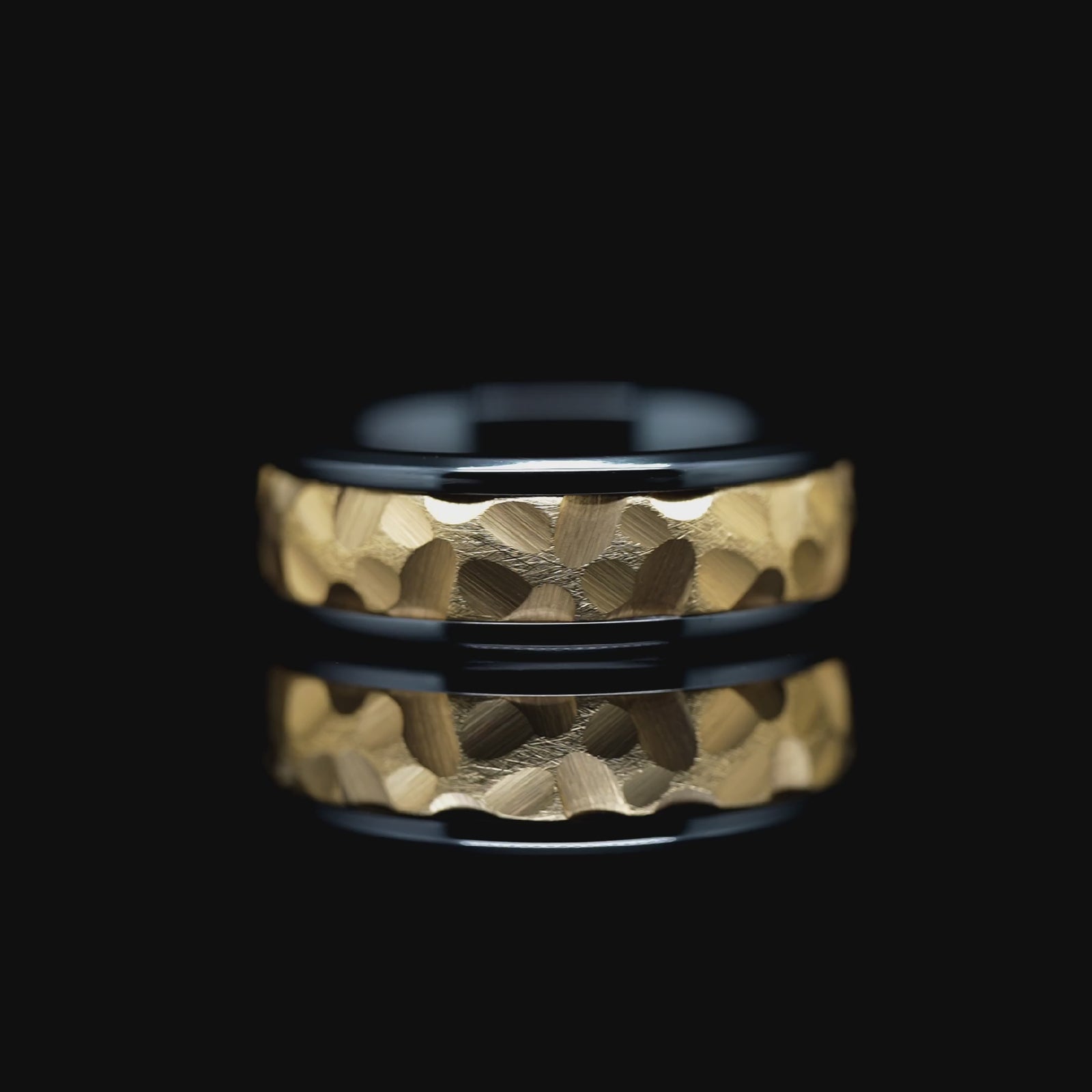"Hades" Black Zirconium x Yellow Gold Tungsten- 8mm