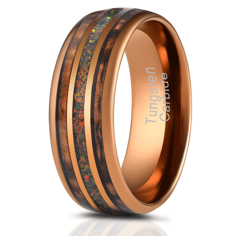Hawaiian koa wood wedding 2025 bands