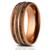 "Dionysus" Hawaiian Koa Wood x Rasta Opal Rose Gold Tungsten Ring-Rings By Lux