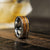 "Atlas" Whisky Barrel Silver Tungsten Ring-Rings By Lux