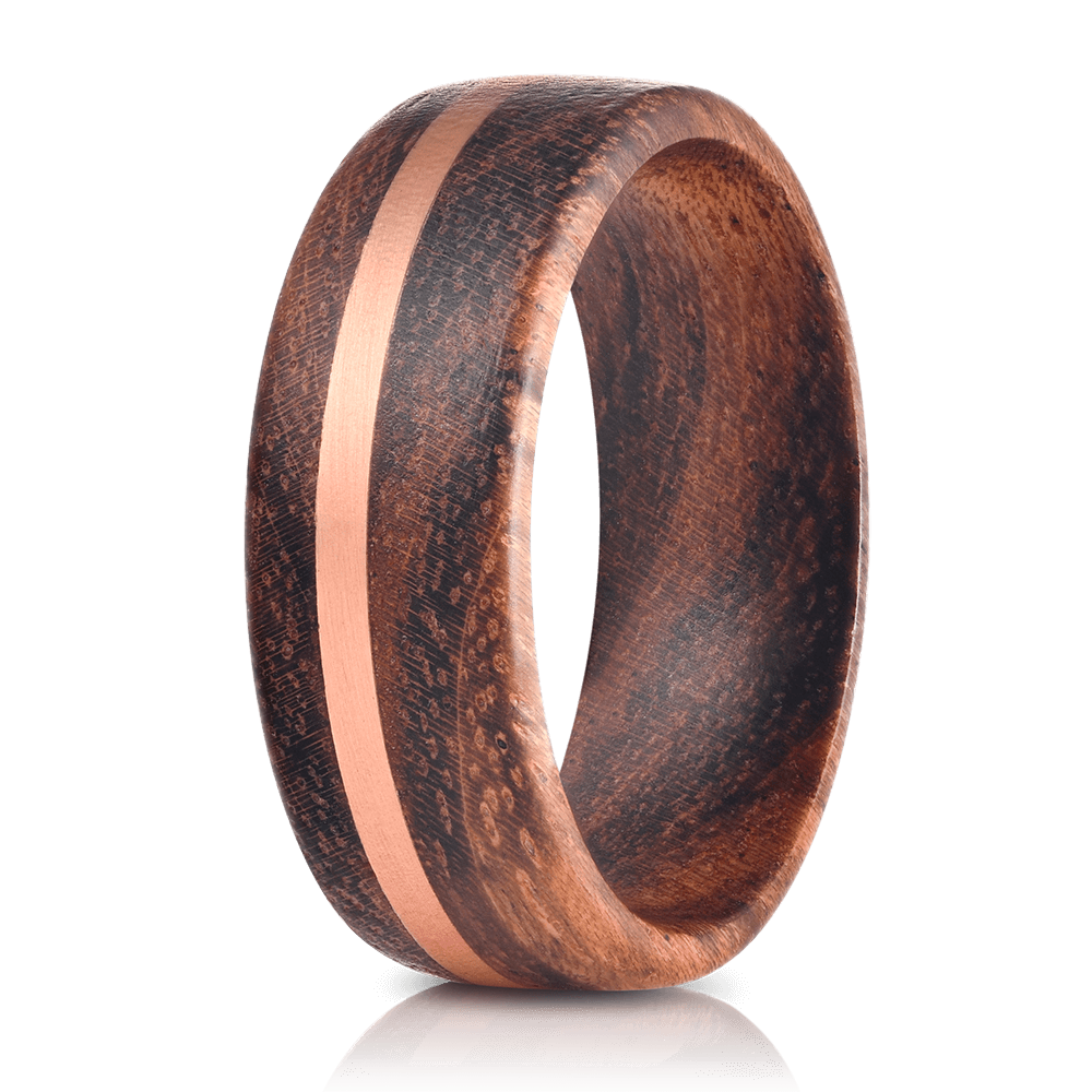"Circe" Koa X Copper Ring-Rings By Lux