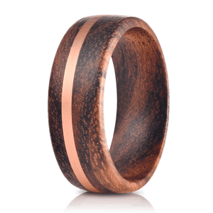 Walnut and 2025 copper ring