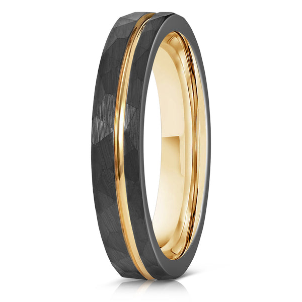 4MM Tungsten Carbide buy Ring Black Hammered Tungsten Wedding Band Comfort Fit, Anniversary Ring Sizes 5 - 12 FREE ENGRAVING