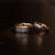 "Apollo" Tungsten Carbide Ring- White Gold w/ Rose Gold Strip- 8mm-Rings By Lux