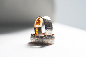 "Poseidon" Rose Gold Superconductor Ring- Steel with 18k Plate- 6mm/8mm