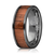 "Apollo" Black Sapele Wood Inlay Ring-Rings By Lux