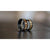 "Apollo" Gunmetal Tungsten Zebrawood Inlay Ring-Rings By Lux