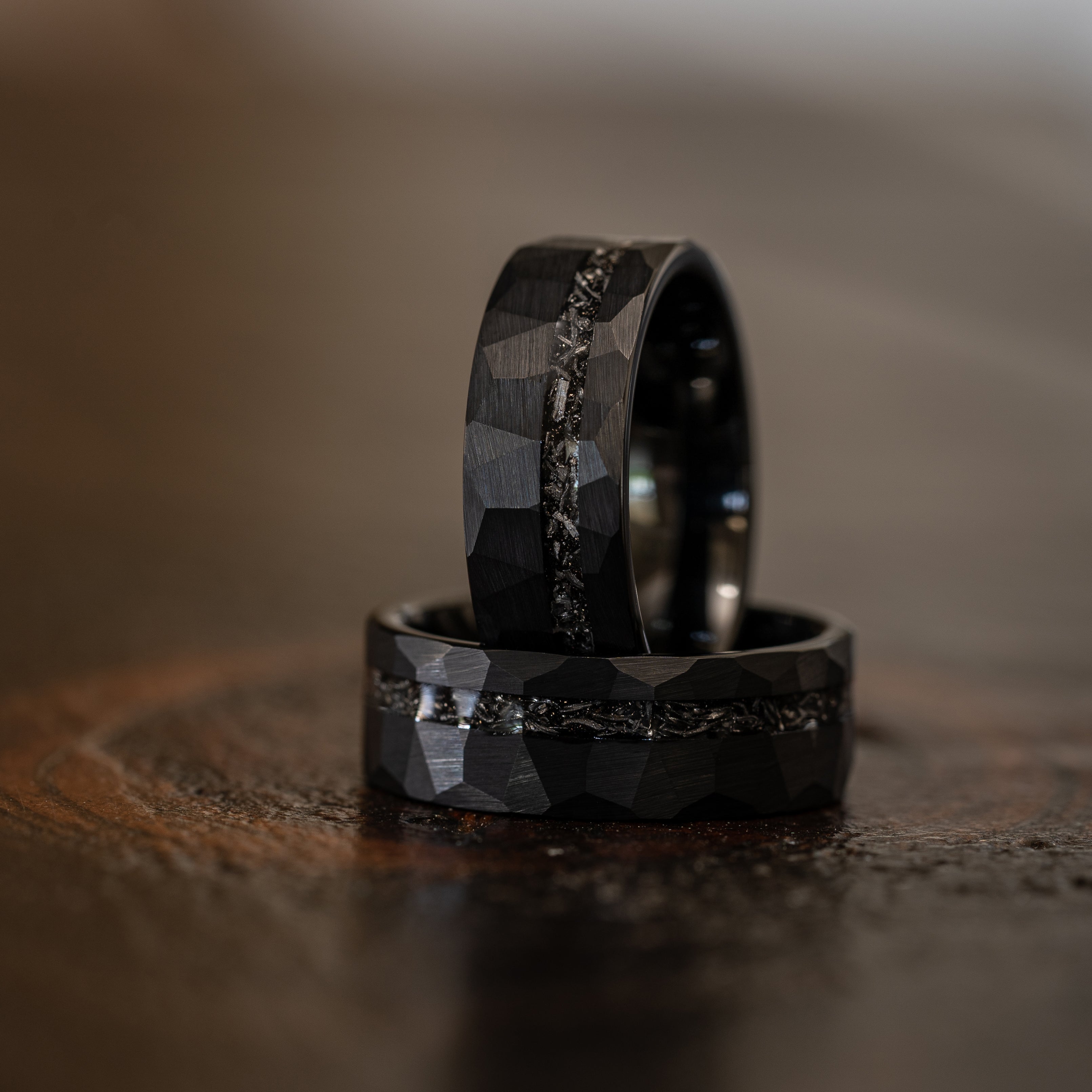 Gibeon Meteorite Ring Tungsten Band – Copperbeard Jewelry