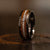 "Dionysus" Whisky Barrel Wood x Antler Ring- Gunmetal Tungsten-Rings By Lux