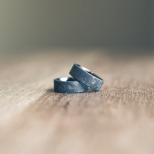 "Athena"  Forged Carbon Fiber/Black Tungsten Ring