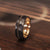 "Zeus" Hammered Guitar String Ring- Black with Guitar String-Rings By Lux