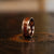 "Zeus" Hammered Tungsten Carbide Ring- Coffee with Hawaiian Koa Wood-Rings By Lux